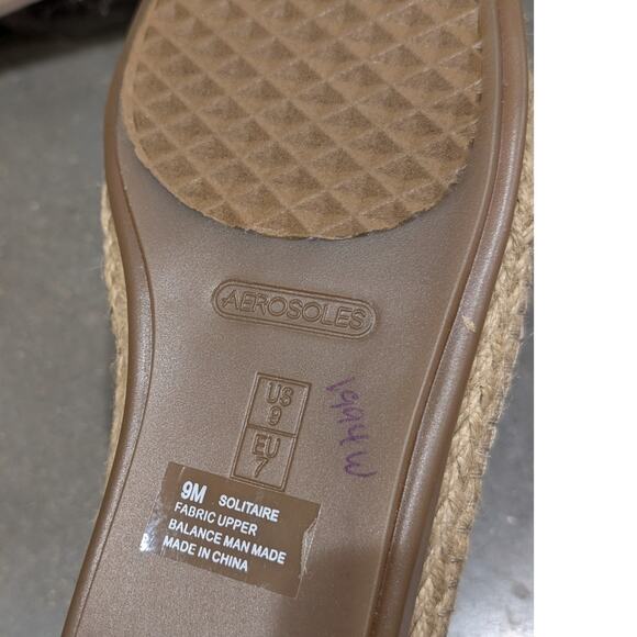 Aerosoles Espadrilles Flats Women's Size 9 Nautical Vacation Lagenlook Slip On - Picture 8 of 10